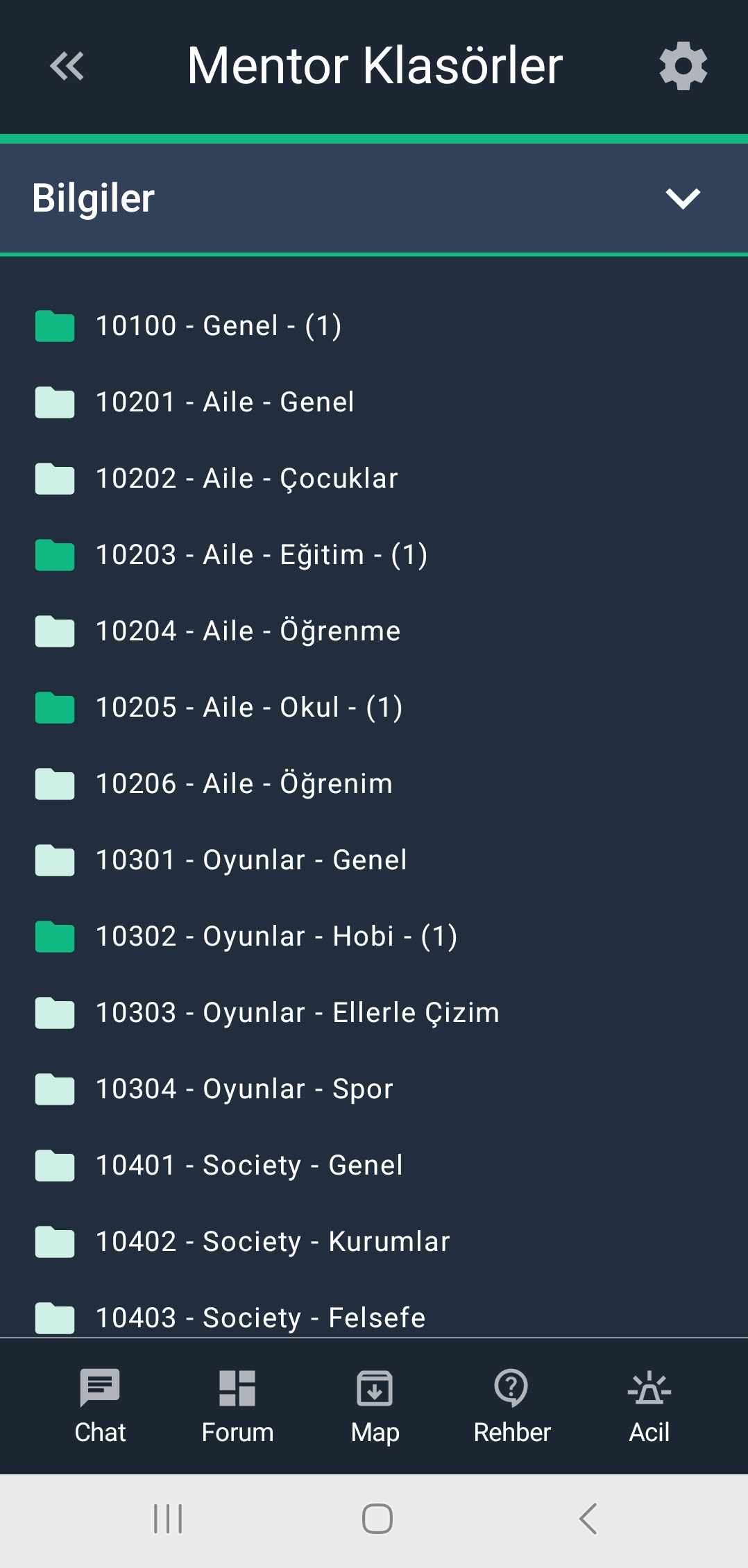 Syndaris Mentor Klasörü