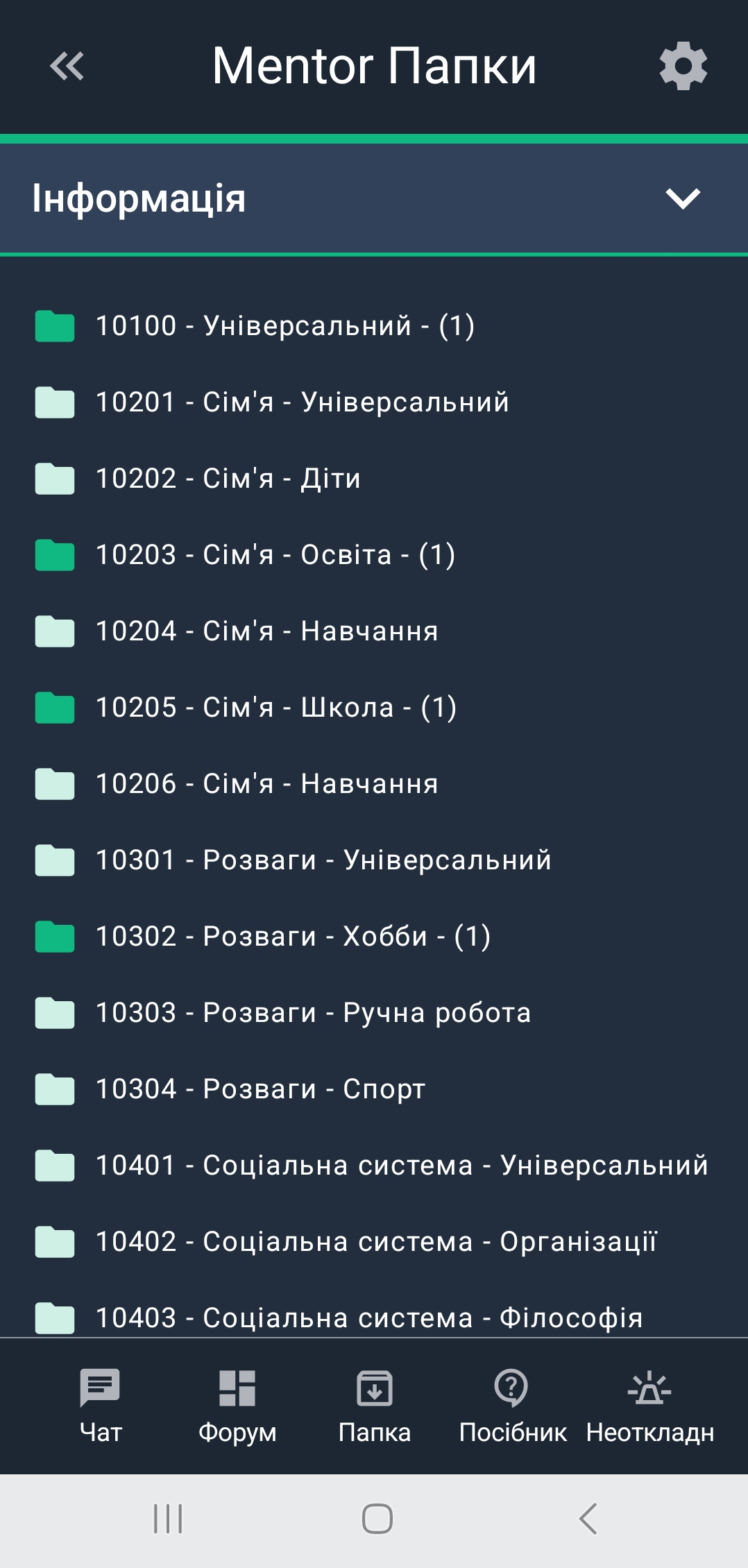 Папка Syndaris Mentor